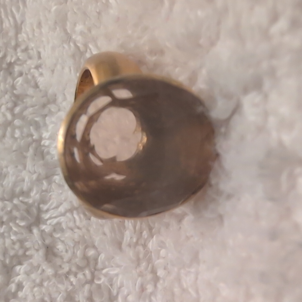 Ananda Soul Gold and Rose Quartz Women's Ring | *Fast Shipping* - Picture 7 of 8